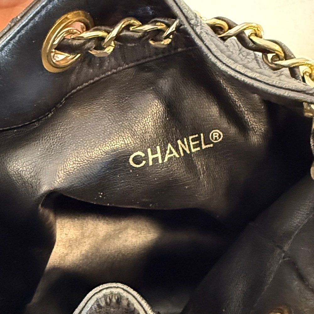 Chanel Lambskin Bucket Bag - Picture 7 of 13